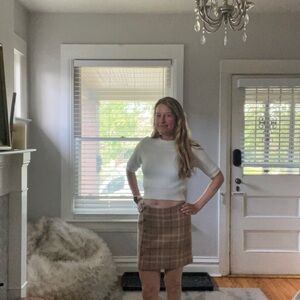 J Crew plaid mini skirt